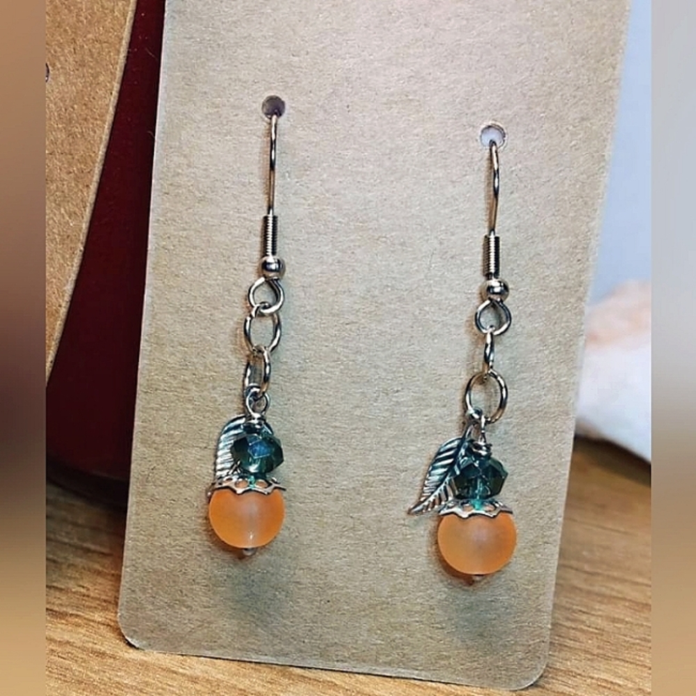 Last Chance#1 Halloween/Fall minimalist earrings.